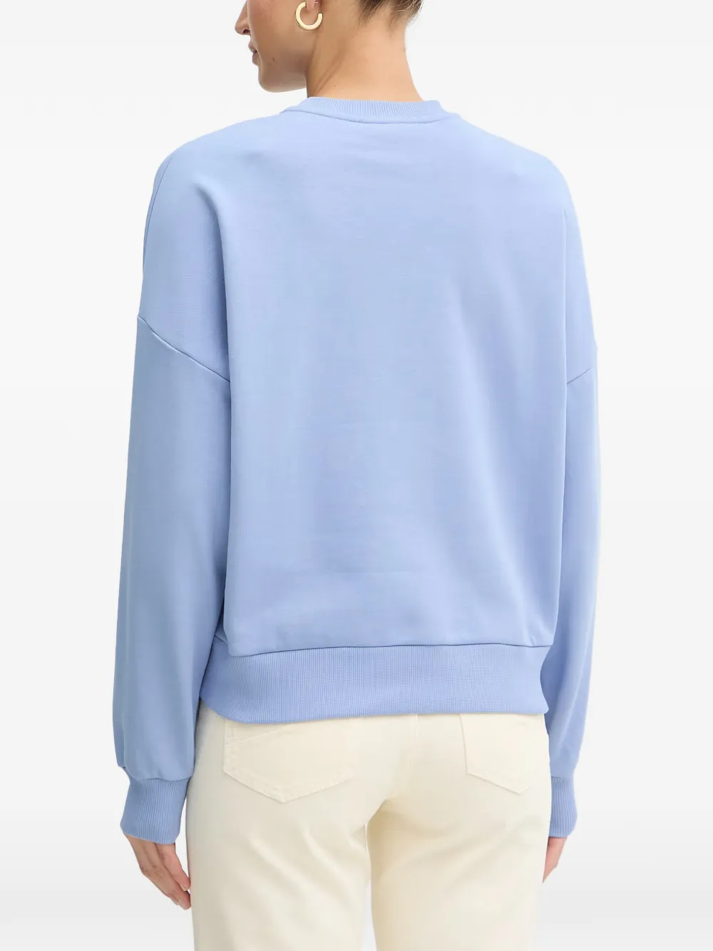 Iceberg Trui met geborduurd logo en verlaagde schouders Blauw