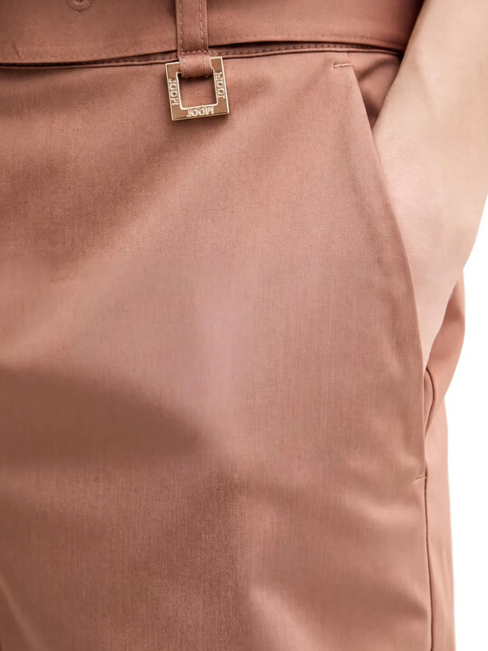 Joop! Broek met ceintuur Oranje