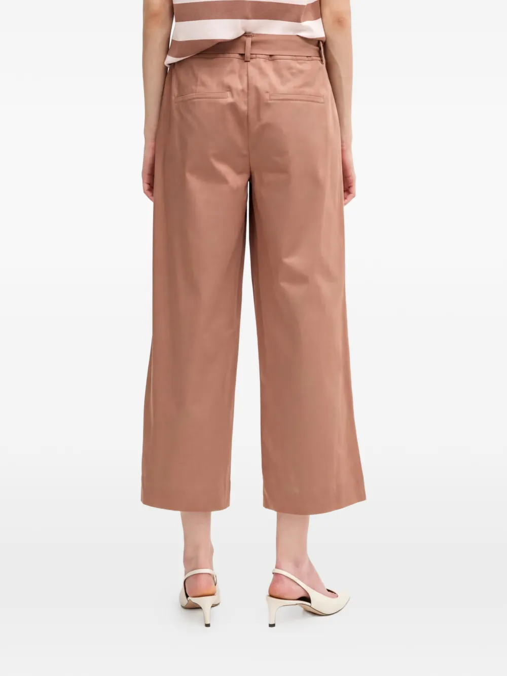 Joop! Broek met ceintuur Oranje
