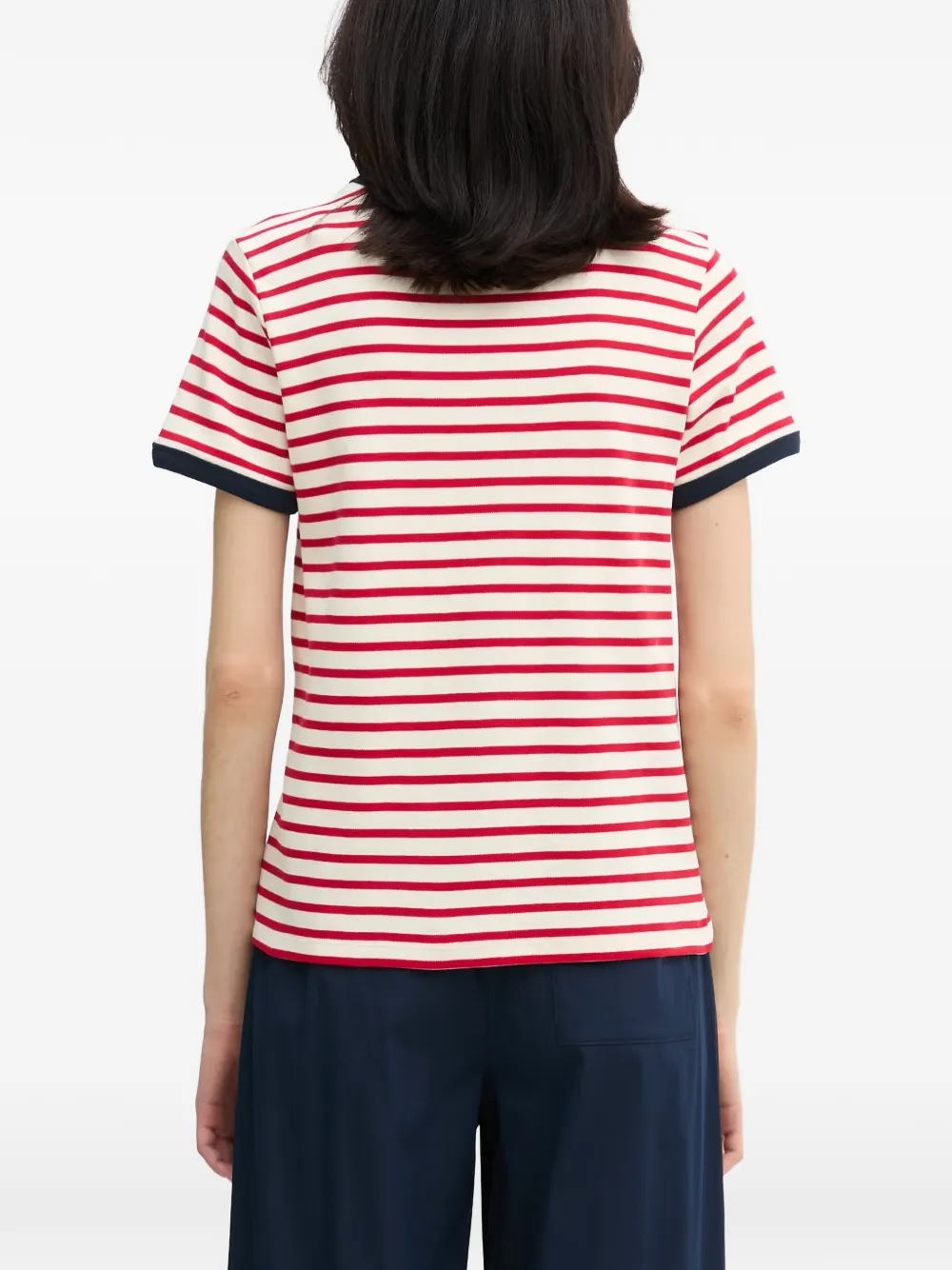 Joop! Trinity gestreept T-shirt Rood