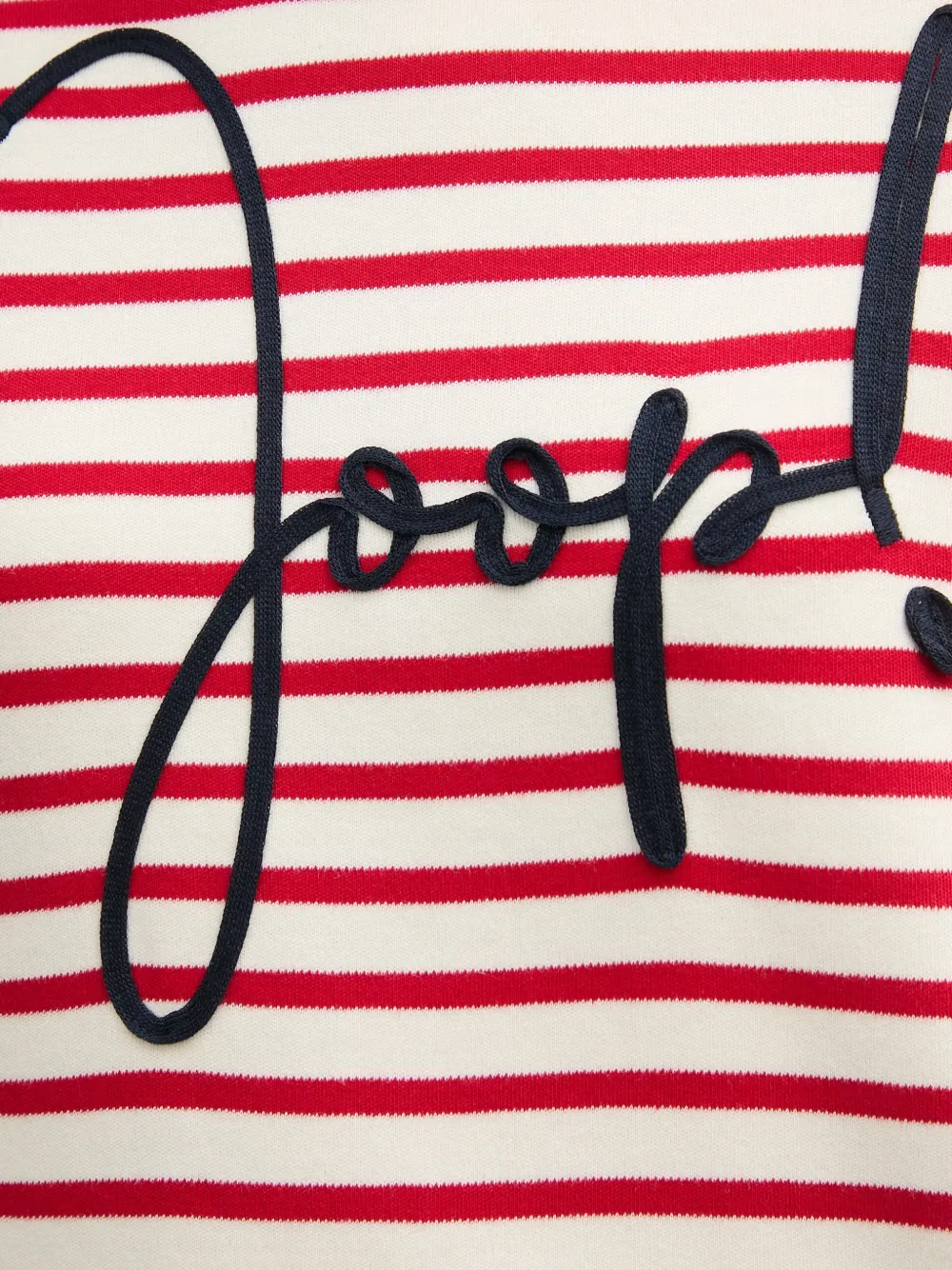 Joop! Trinity gestreept T-shirt Rood