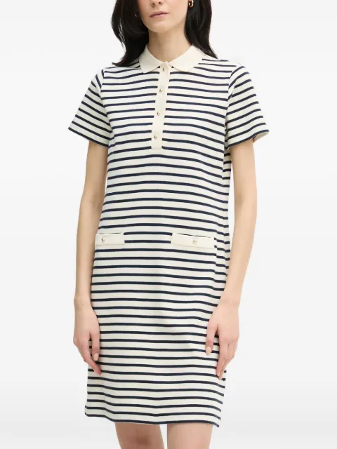 Joop! Travissa striped short-sleeve mini polo dress