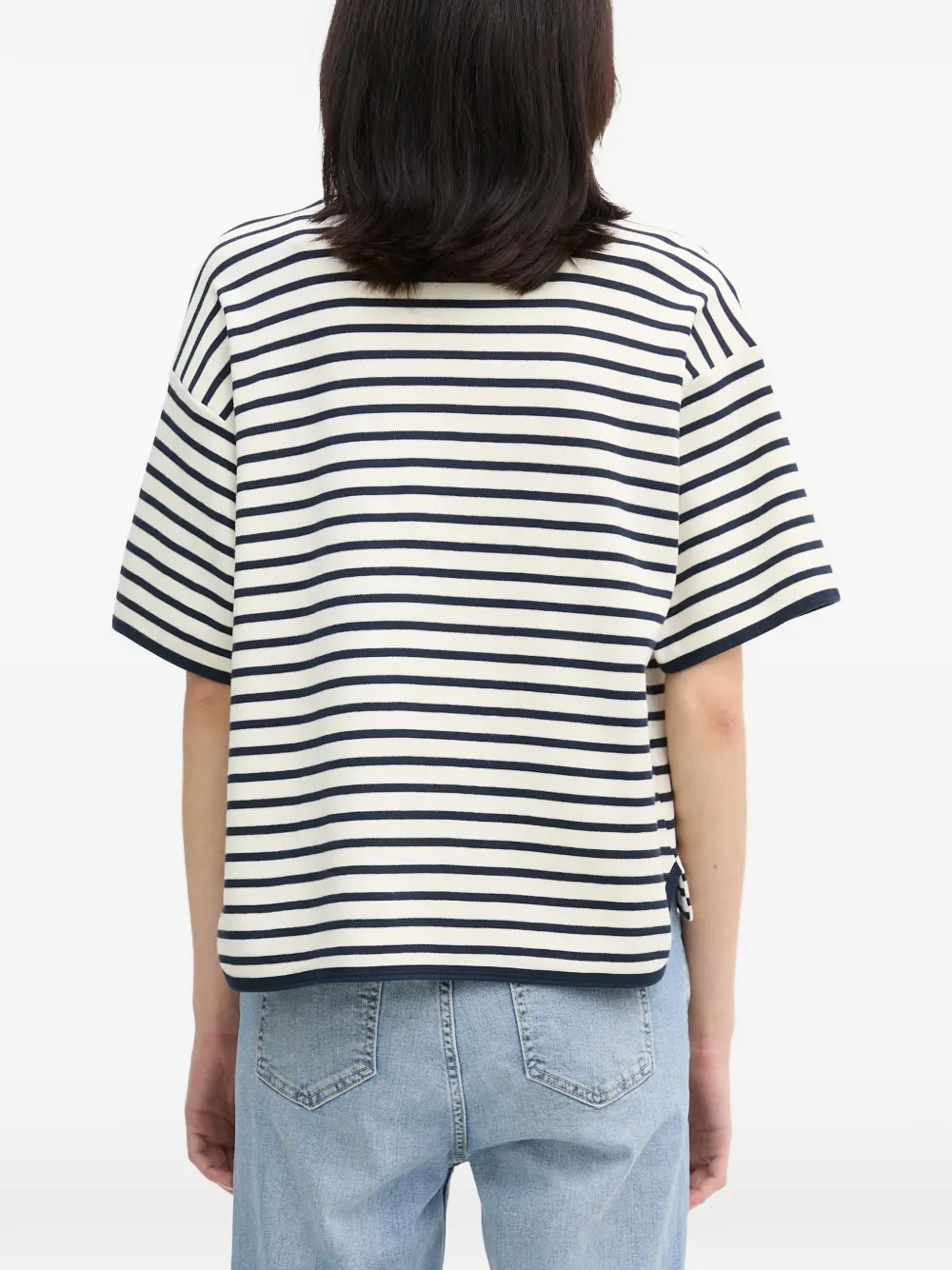 Joop! Tricia gestreept T-shirt Wit