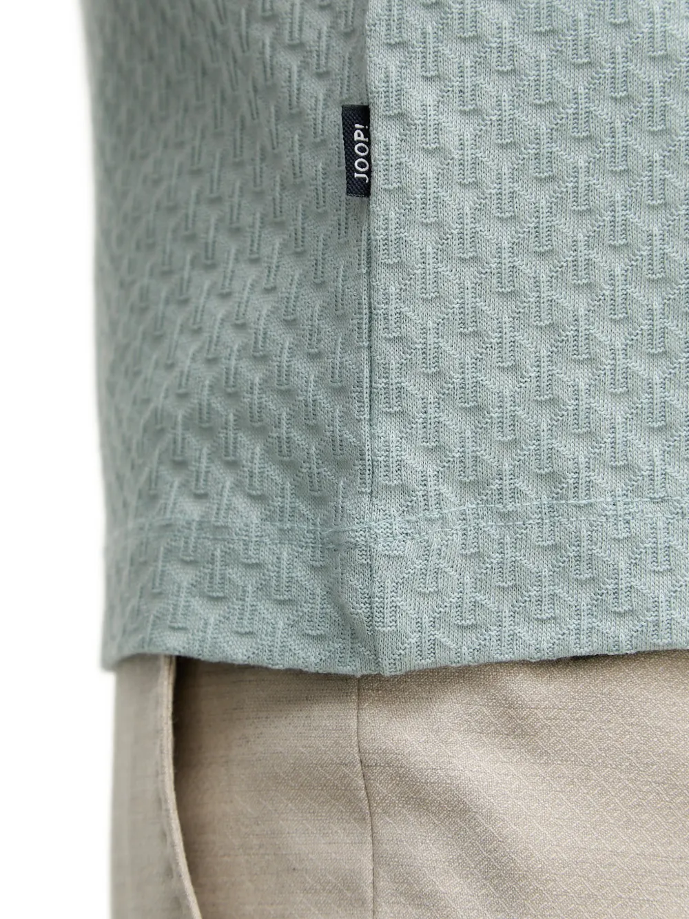 Joop! Poloshirt met textuur Blauw