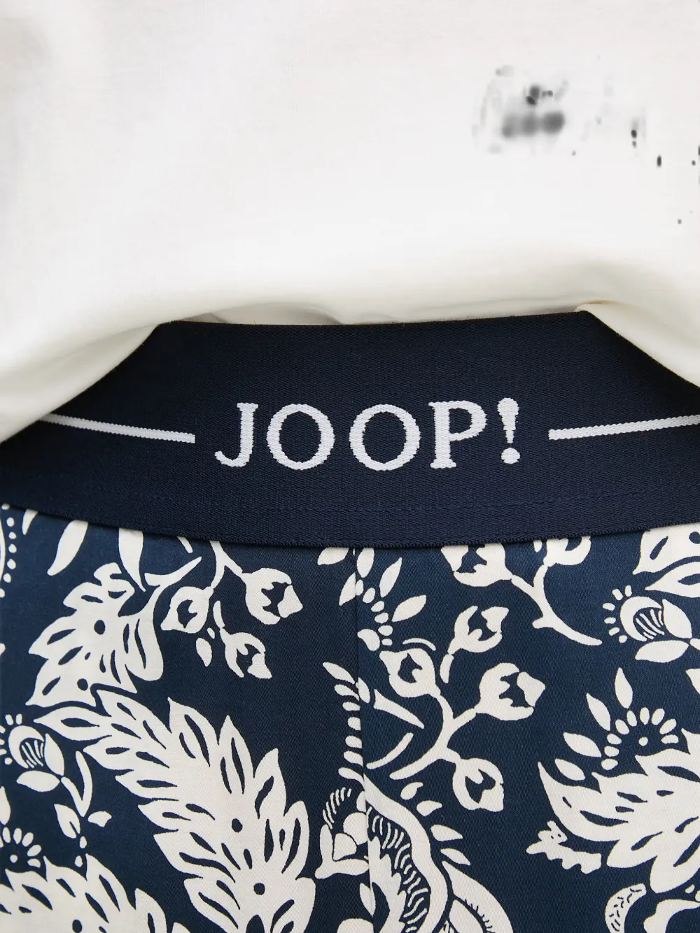 Joop! Piara broek met bloemenprint Blauw