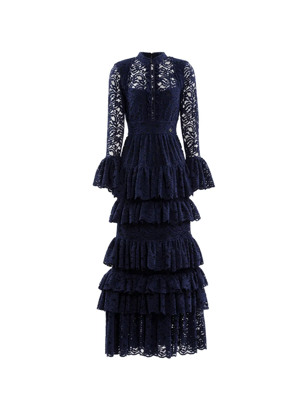 Saiid Kobeisy Abito con ruches in pizzo - Blu