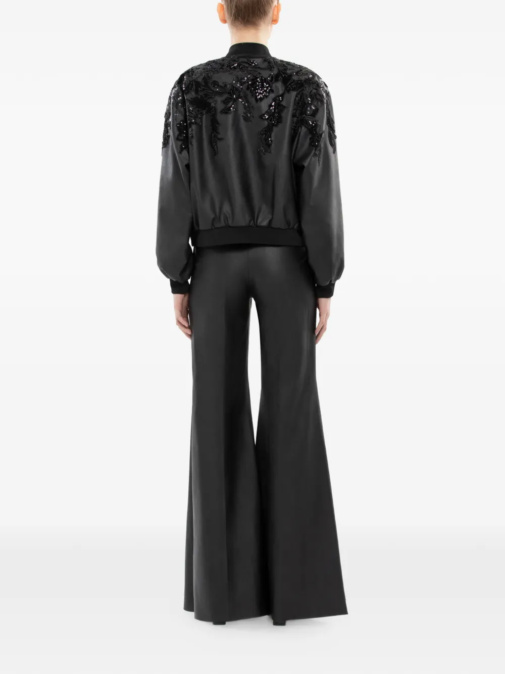 Saiid Kobeisy Flared broek Zwart