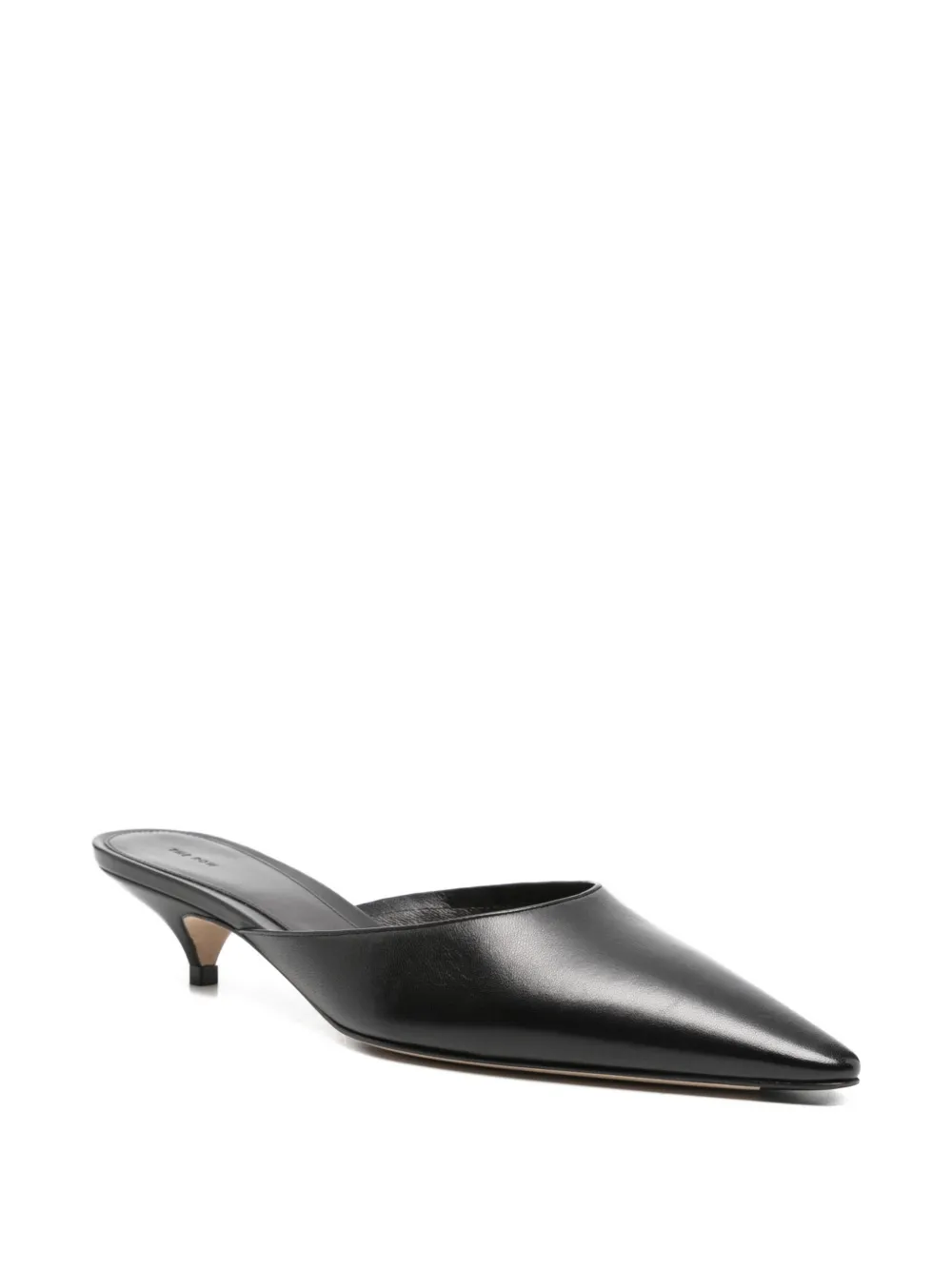 The Row Liisa Kitten muiltjes met puntige neus Zwart