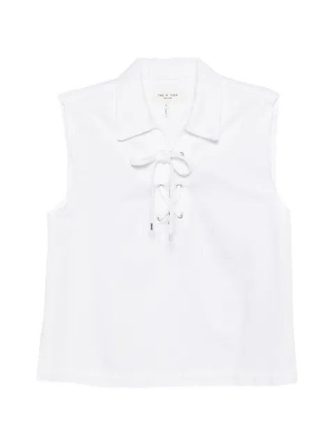 rag & bone Fiona lace-up top