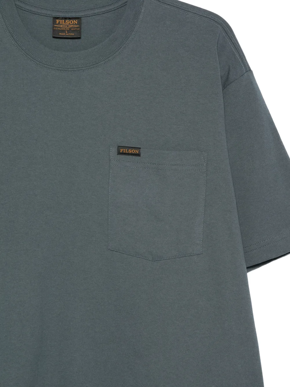 Filson T-shirt met borstzak Grijs