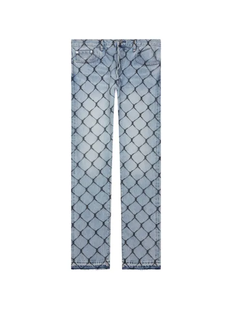 GALLERY DEPT. cage patterned jeans