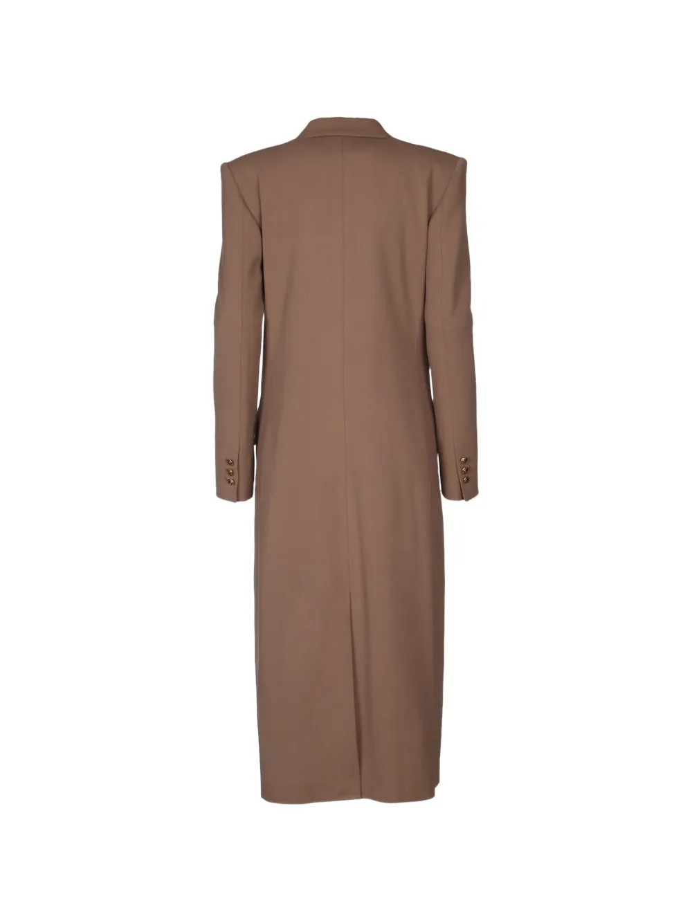  Elisabetta Franchi Double-breasted Buttoned Coat - Brown 