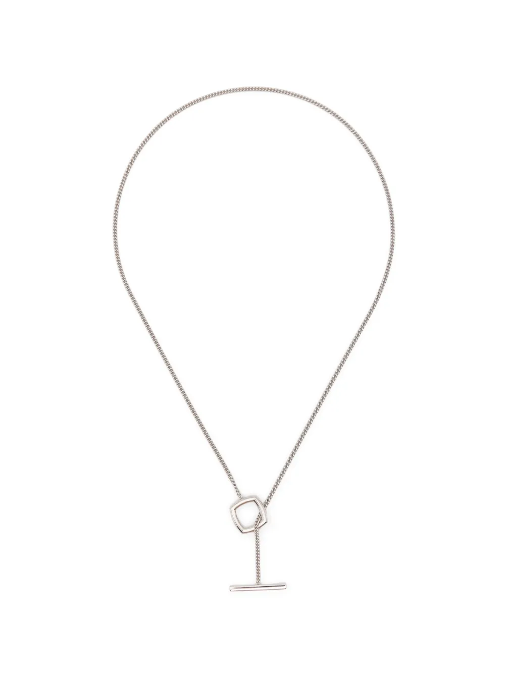 Tom Wood frame-pendant necklace - Argento