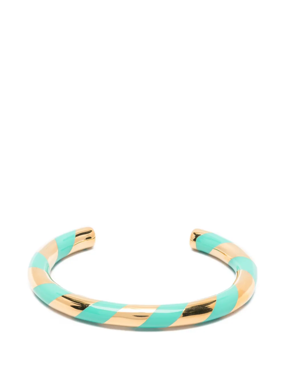 Aurelie Bidermann Positano striped bracelet - Oro