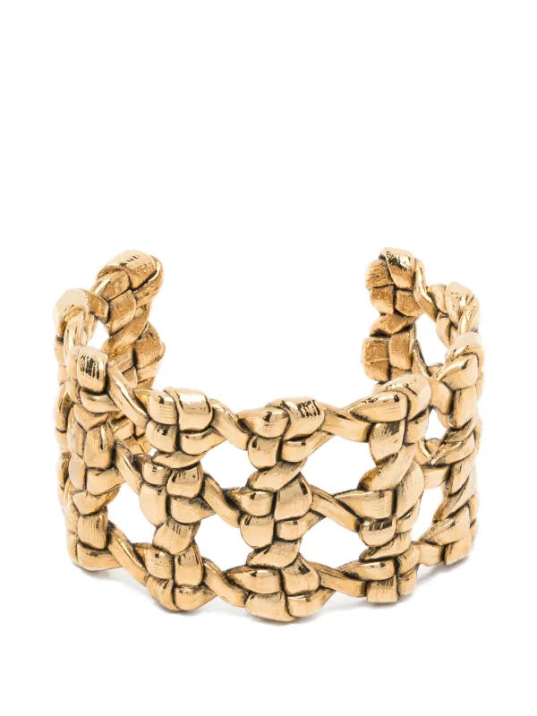 Aurelie Bidermann Maddock ウーブン ブレスレット | ゴールドトーン 