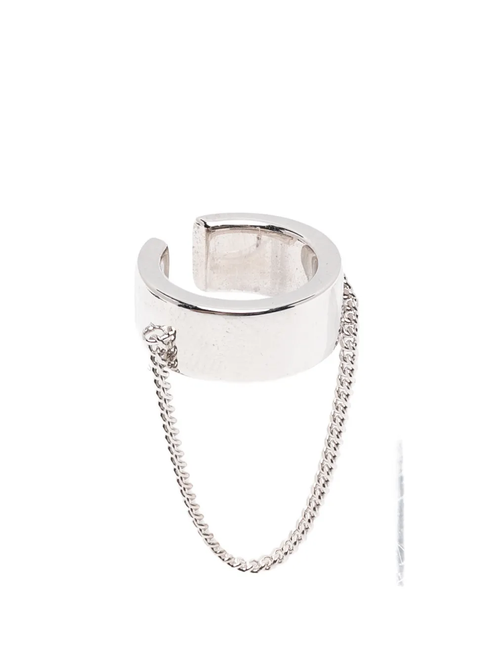 Tom Wood ID chain-embellished ear cuff - Argento