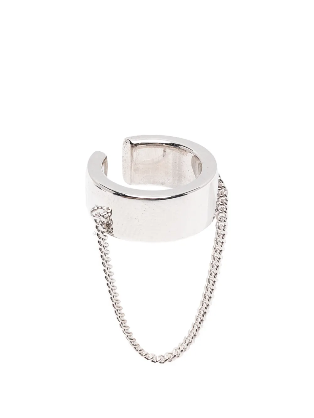 Tom Wood ID chain-embellished ear cuff - Argento