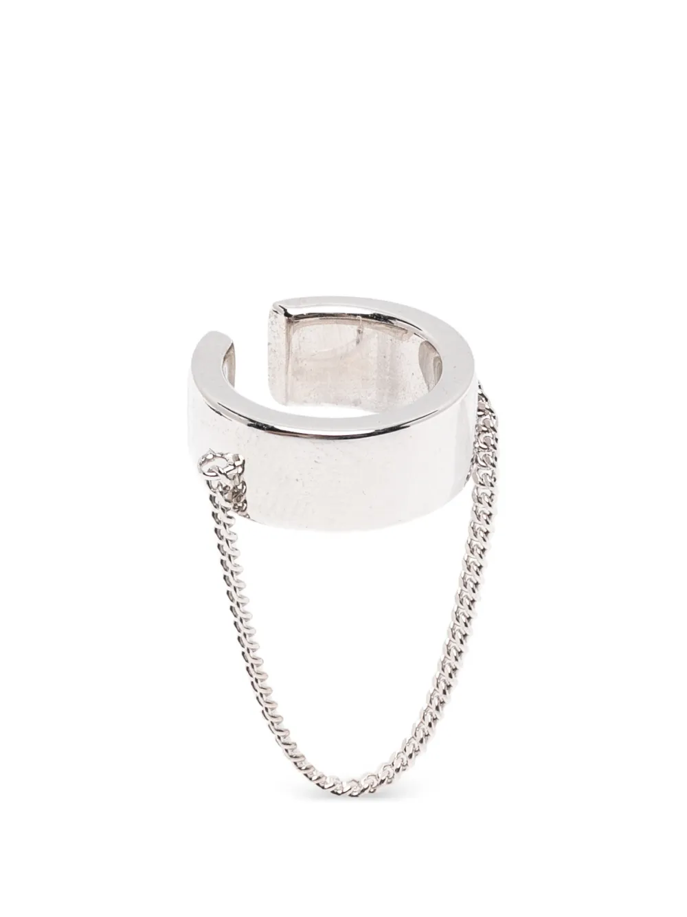 Tom Wood ID chain-embellished ear cuff - Silber