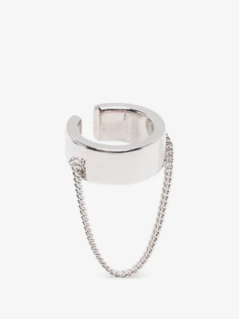 Tom Wood ID chain-embellished ear cuff
