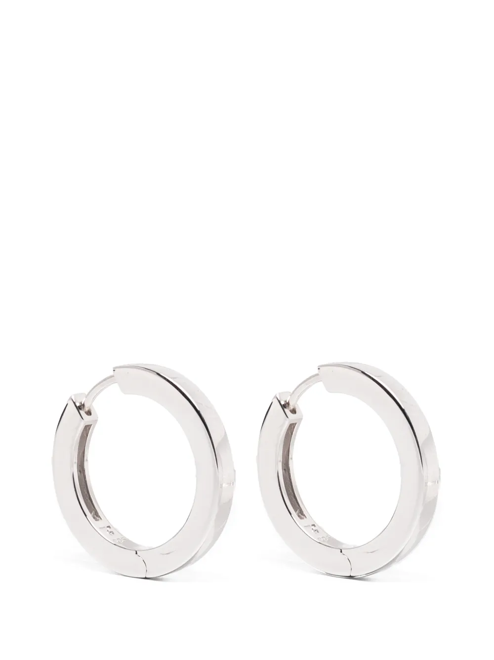Tom Wood medium Beck hoop earrings - Argento