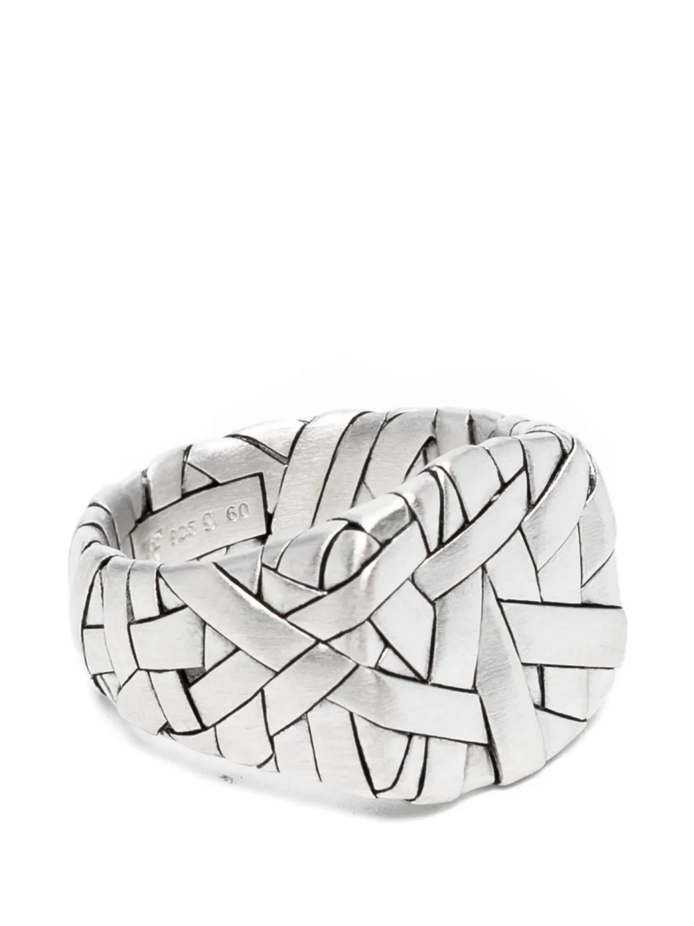 Tom Wood quilt ring - Argento