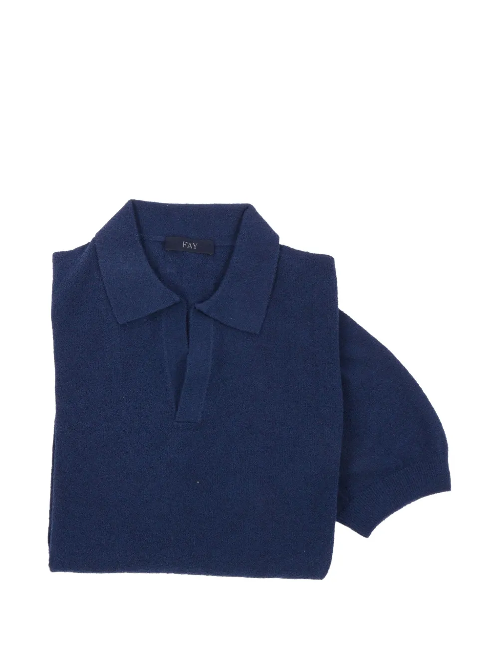 Fay v-neck polo shirt - Blau