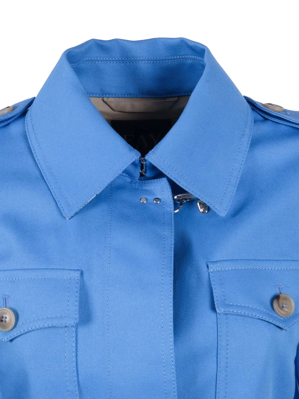 Fay Shirtjack met knopen Blauw