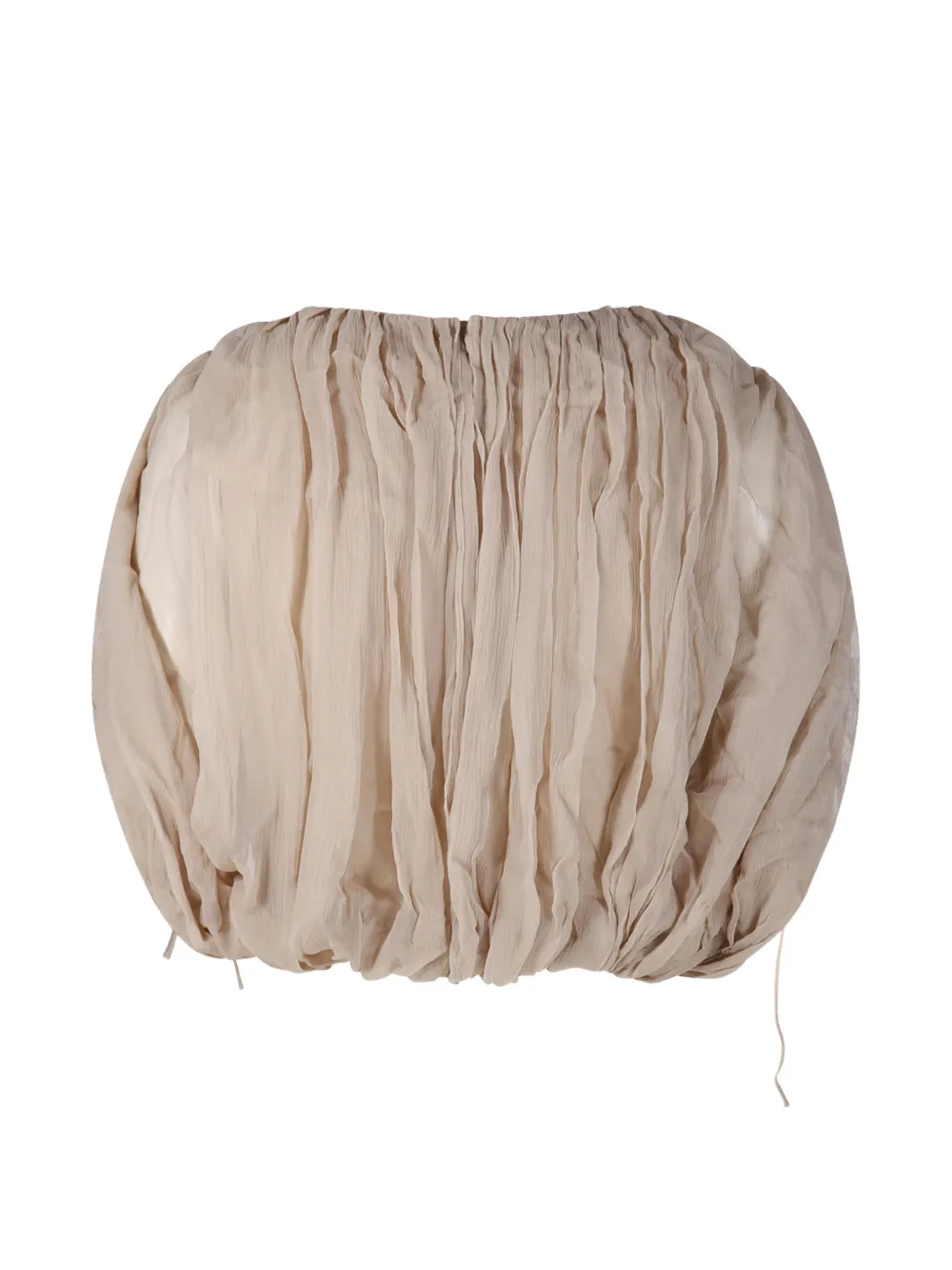  Into The East Draped Blouse - Neutrals 