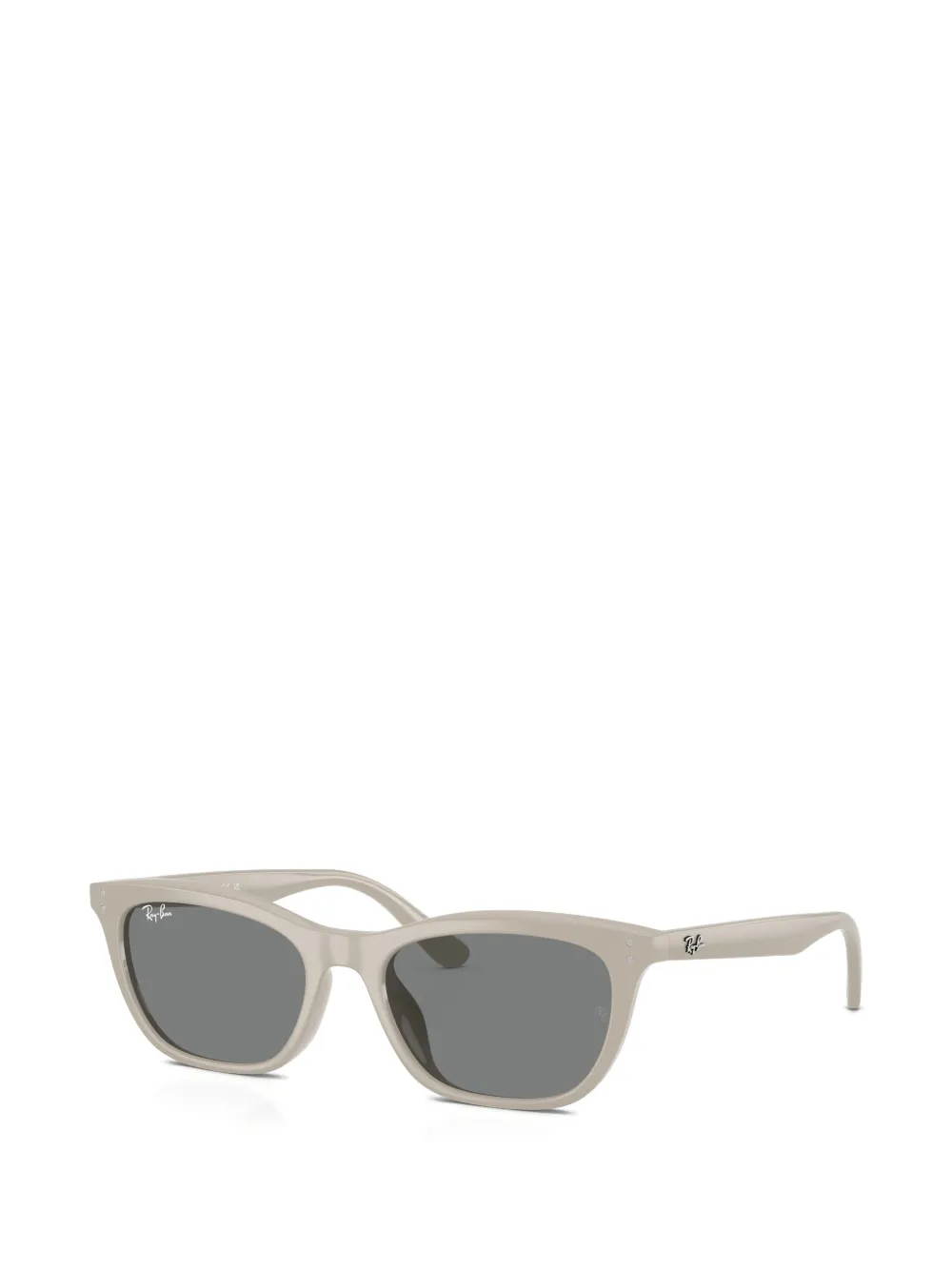 Ray-Ban Zonnebril met geometrisch montuur Beige
