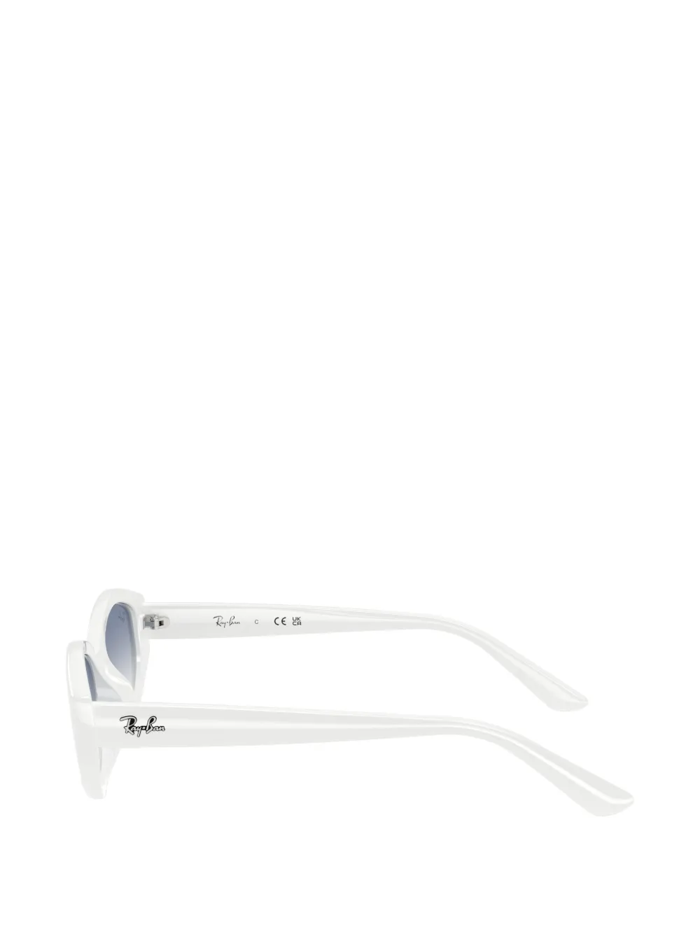 Ray-Ban Zonnebril met ovalen montuur Wit