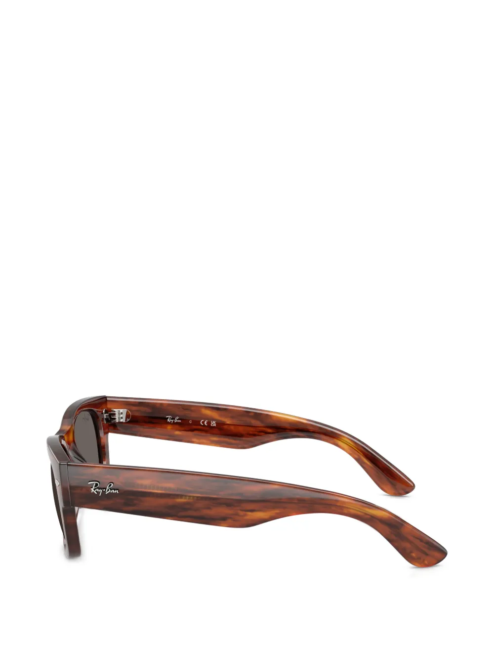 Ray-Ban Mega Wayfarer II zonnebril met schildpadschild-design Bruin