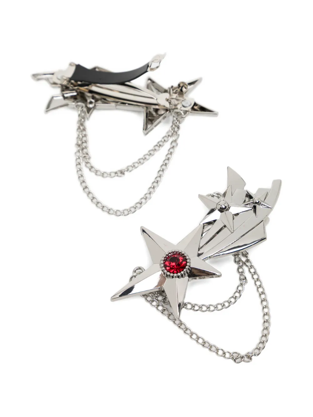 Chopova Lowena Shooting Star Hair Clips | Silver | FARFETCH