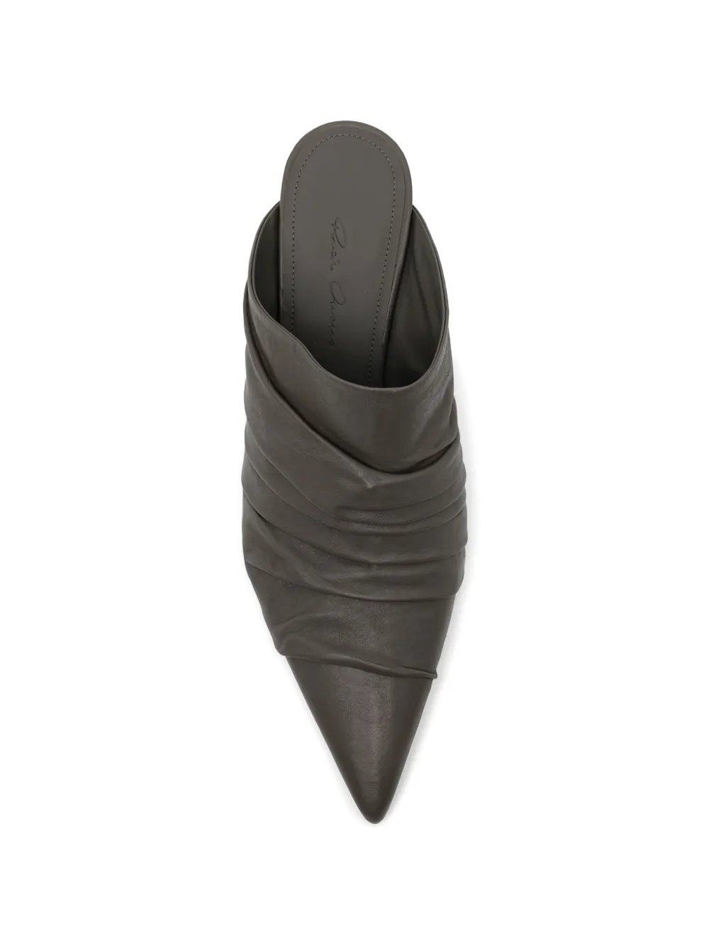 Rick Owens 60 mm Cantilever 6 Sharp Sabot muiltjes Bruin