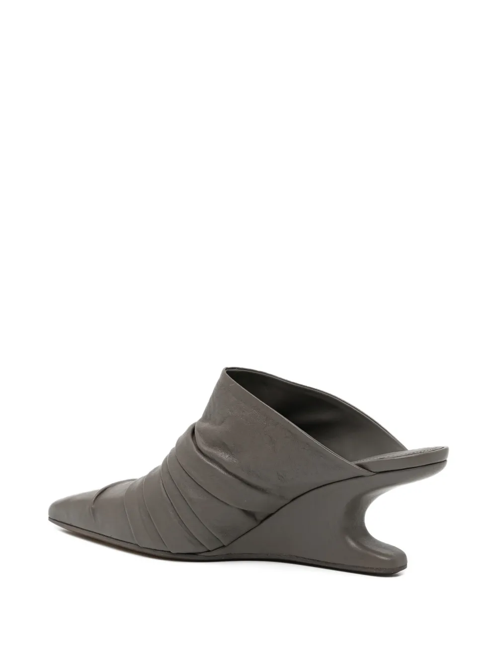 Rick Owens 60 mm Cantilever 6 Sharp Sabot muiltjes Bruin