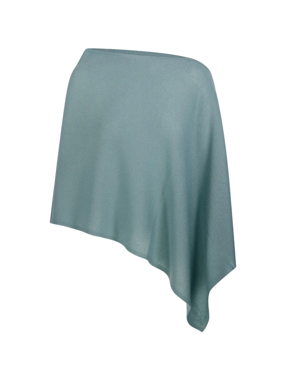Beyou Asymmetric Poncho In Blue