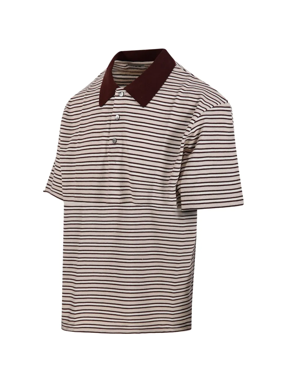  Coor Striped-pattern Polo Shirt - Neutrals 