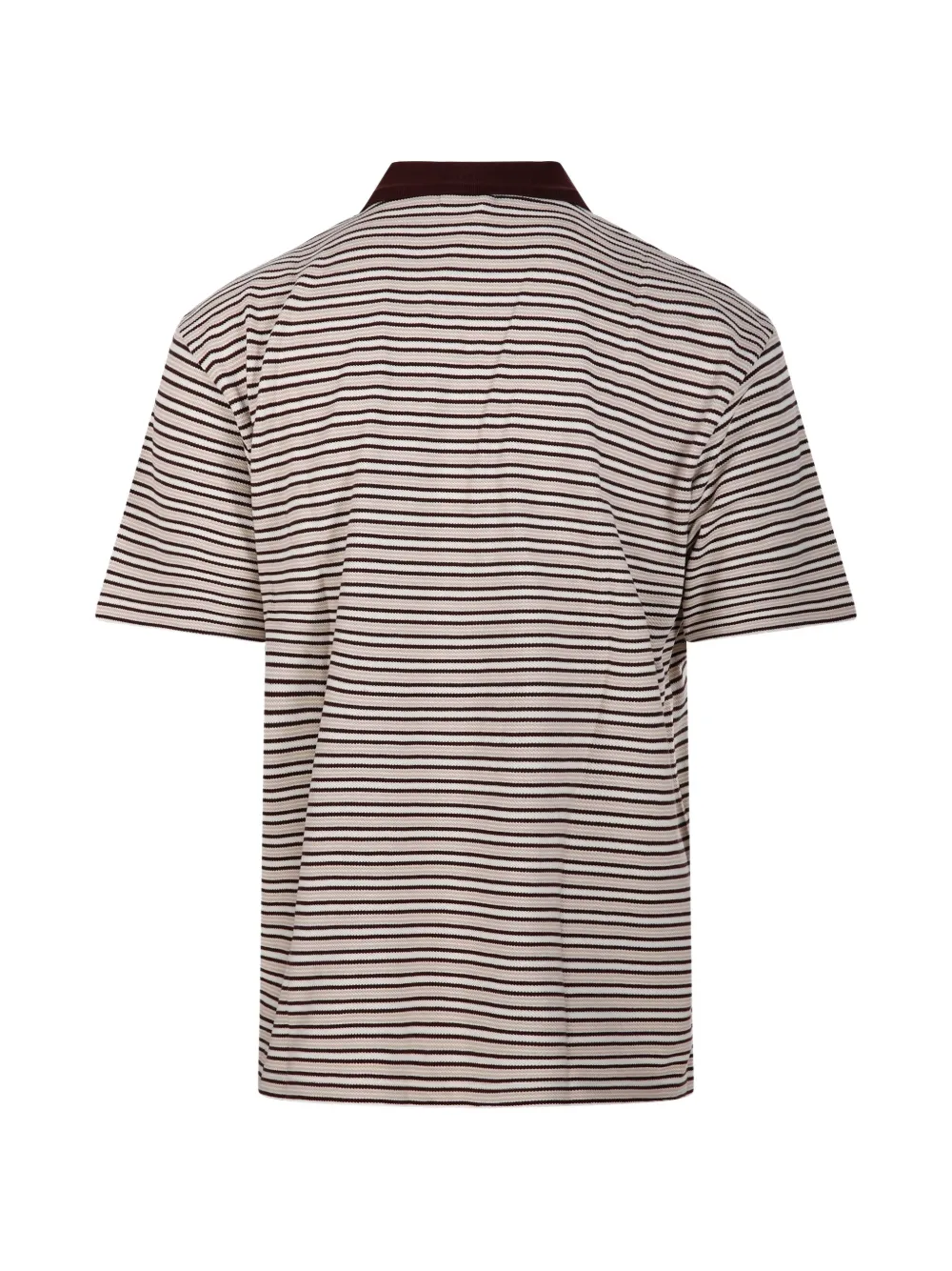COOR striped-pattern polo shirt