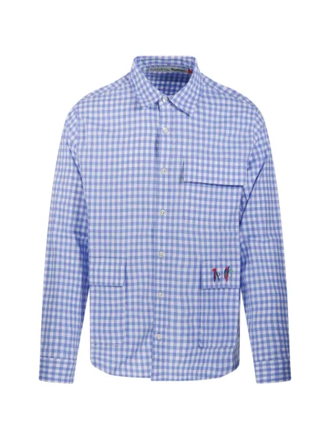 Paul Smith gingham embroidery shirt