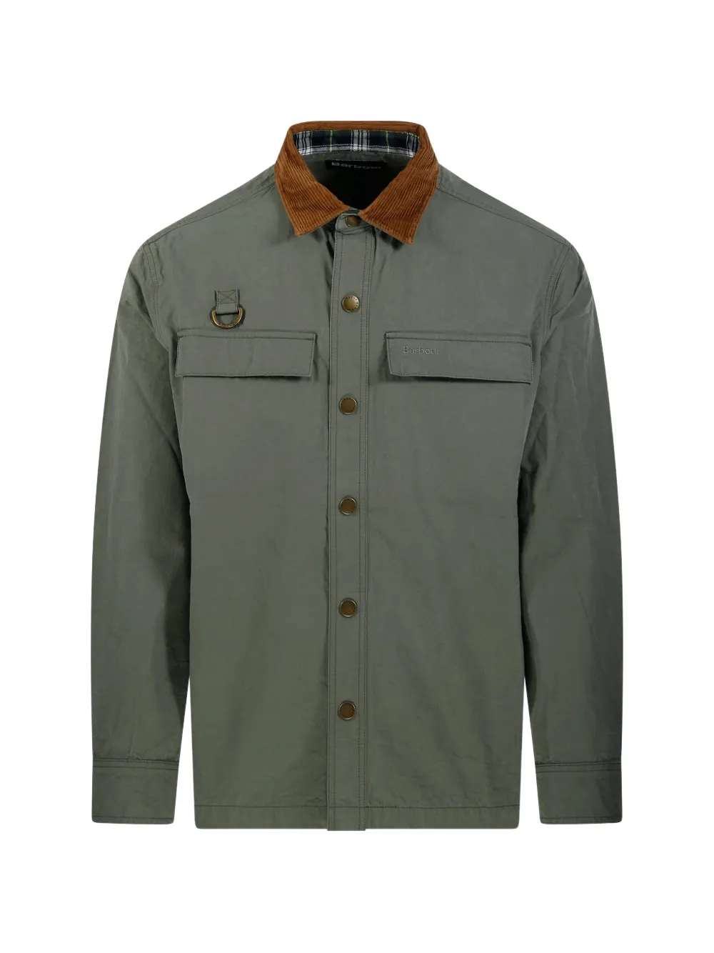 Barbour corduroy collar pocket shirt - Verde