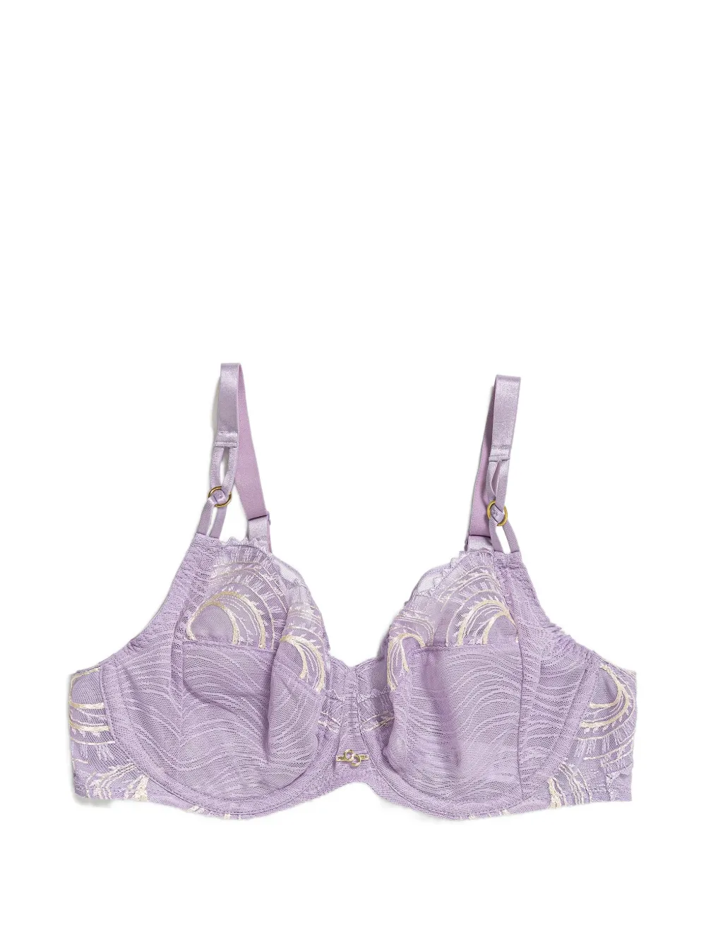Chantelle embroidered lace-trim bra - Violet