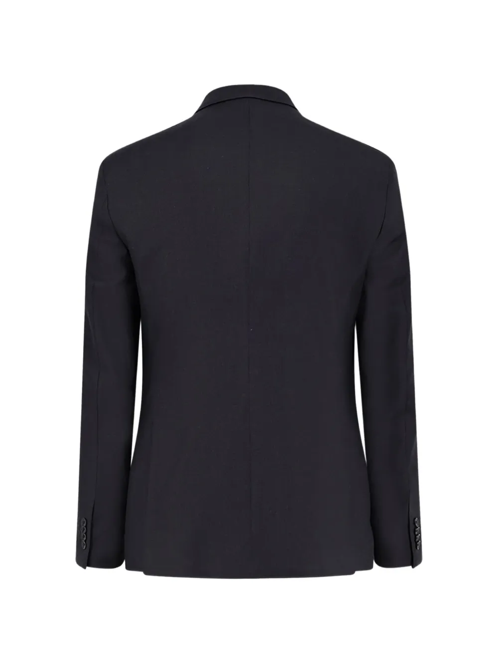 double-breasted brooch suit