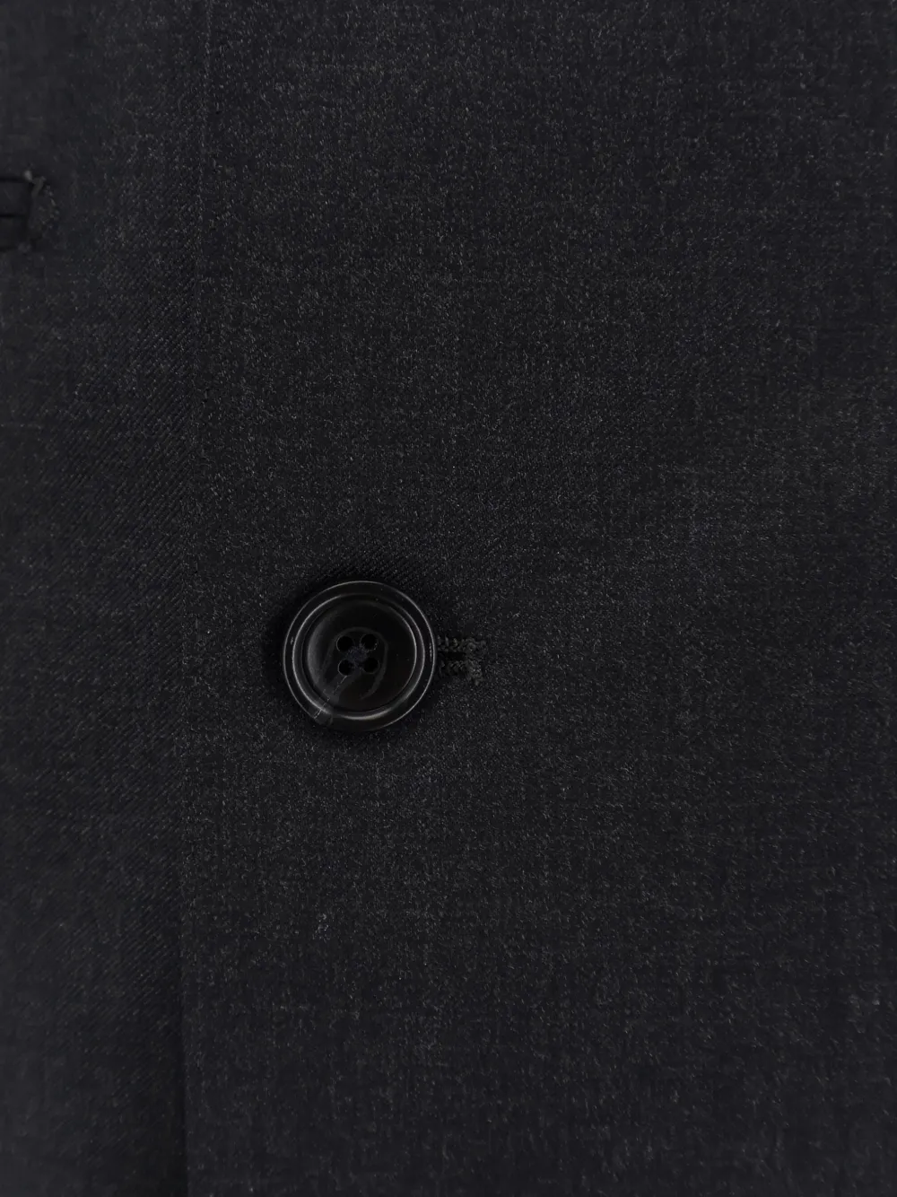 double-breasted brooch suit