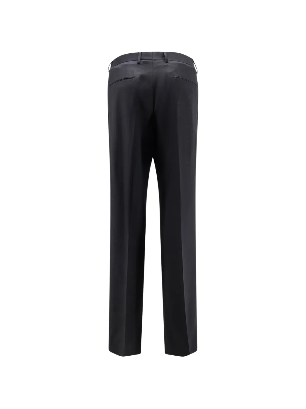 Tagliatore Geplooide broek met slub textuur Zwart