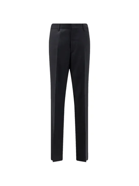 Tagliatore slub-texture pressed-crease trousers
