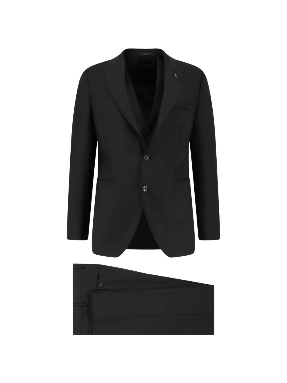 Tagliatore peak lapel two-button suit - Nero