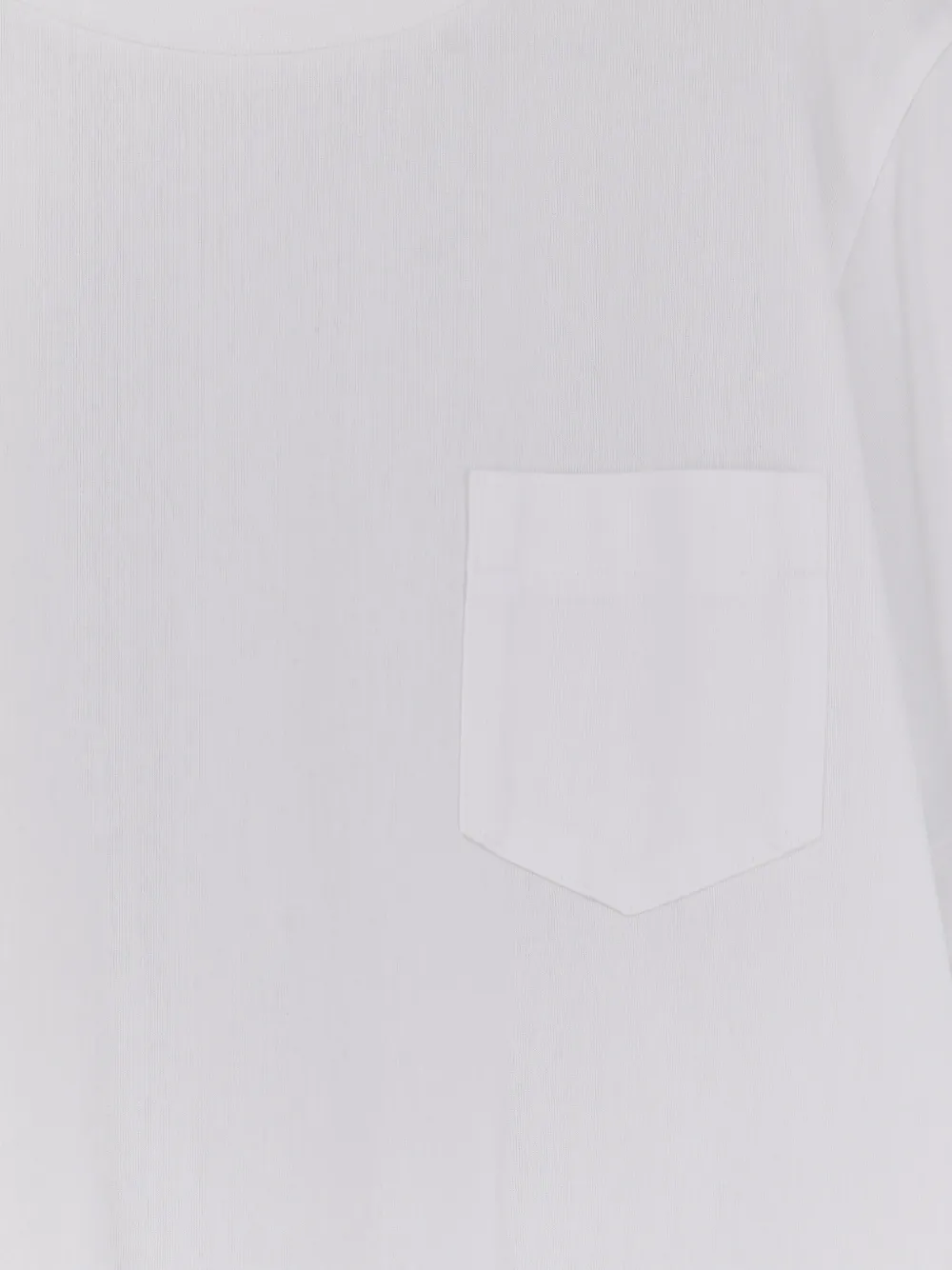 sacai T-shirt met borstzak en plooien Wit