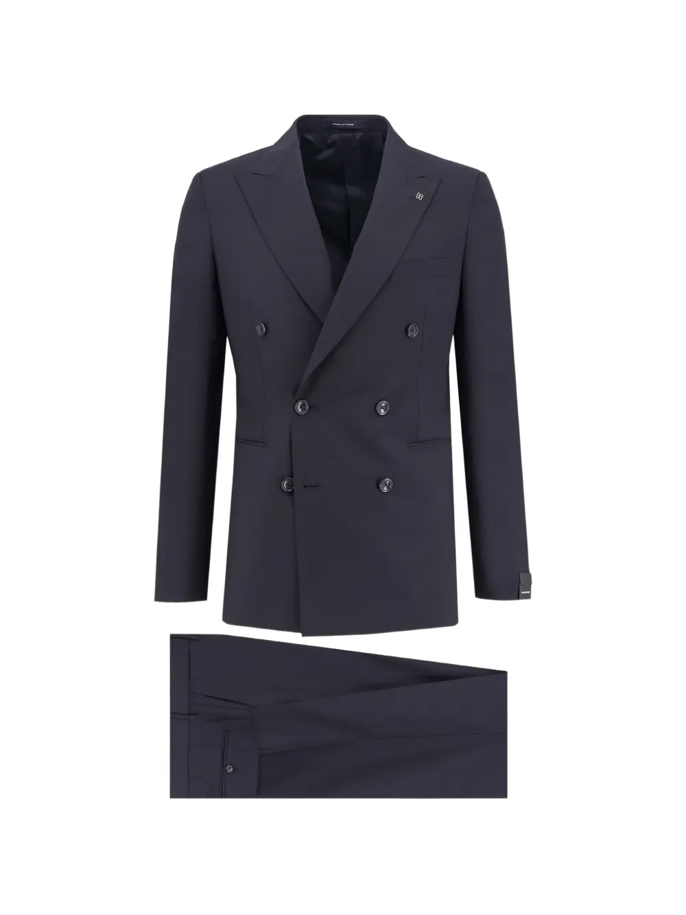 Tagliatore double-breasted peak lapel suit - Blu