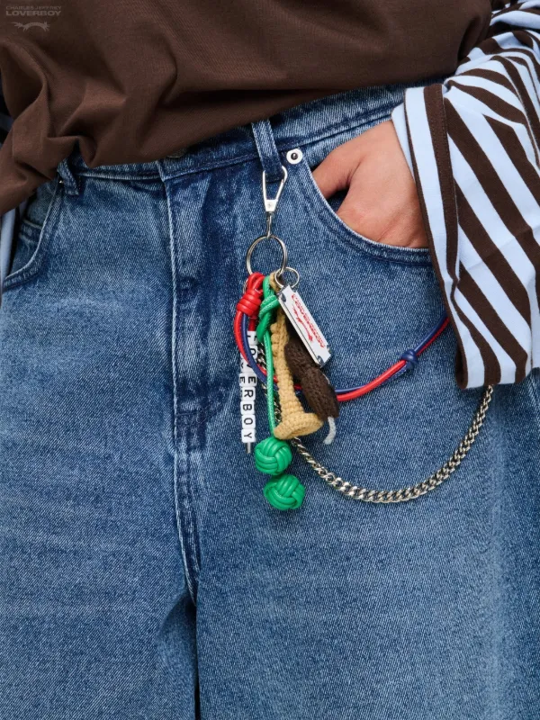 charles jeffrey loverboy チャーム　11747391 Charles Jeffrey Loverboy Character Crochet Bag Charm | Green