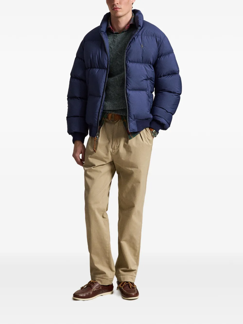 Polo Ralph Lauren Gewatteerd jack met rits Blauw