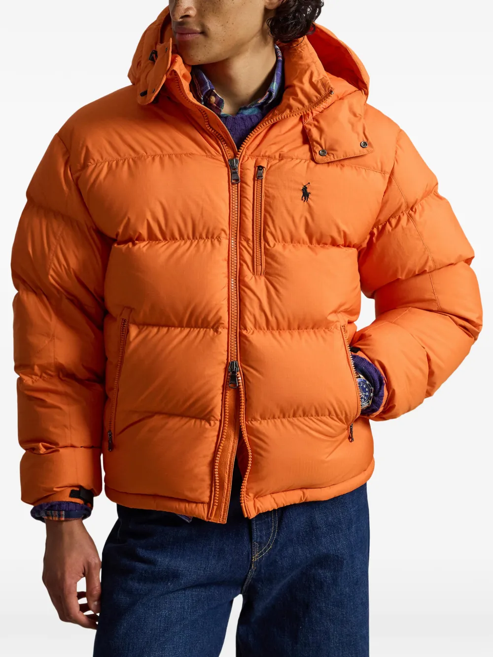 Polo Ralph Lauren Gevoerd jack met capuchon Oranje